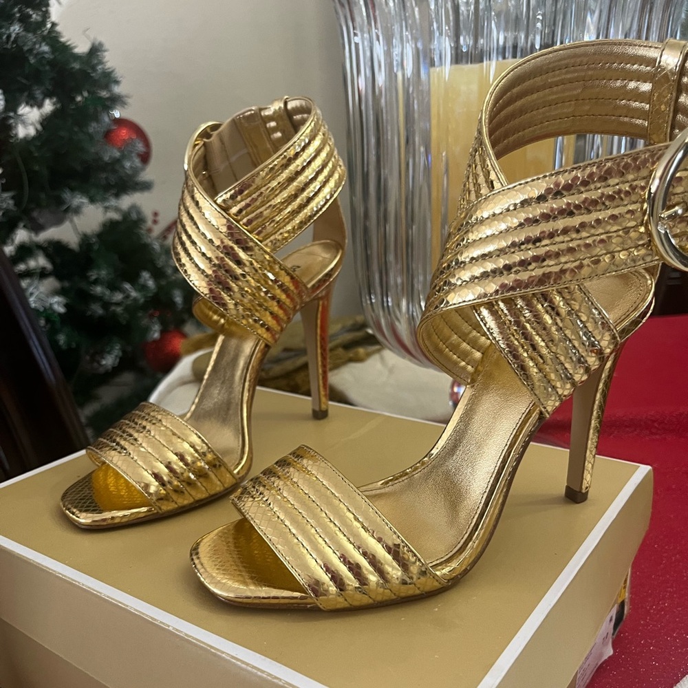Gold heels